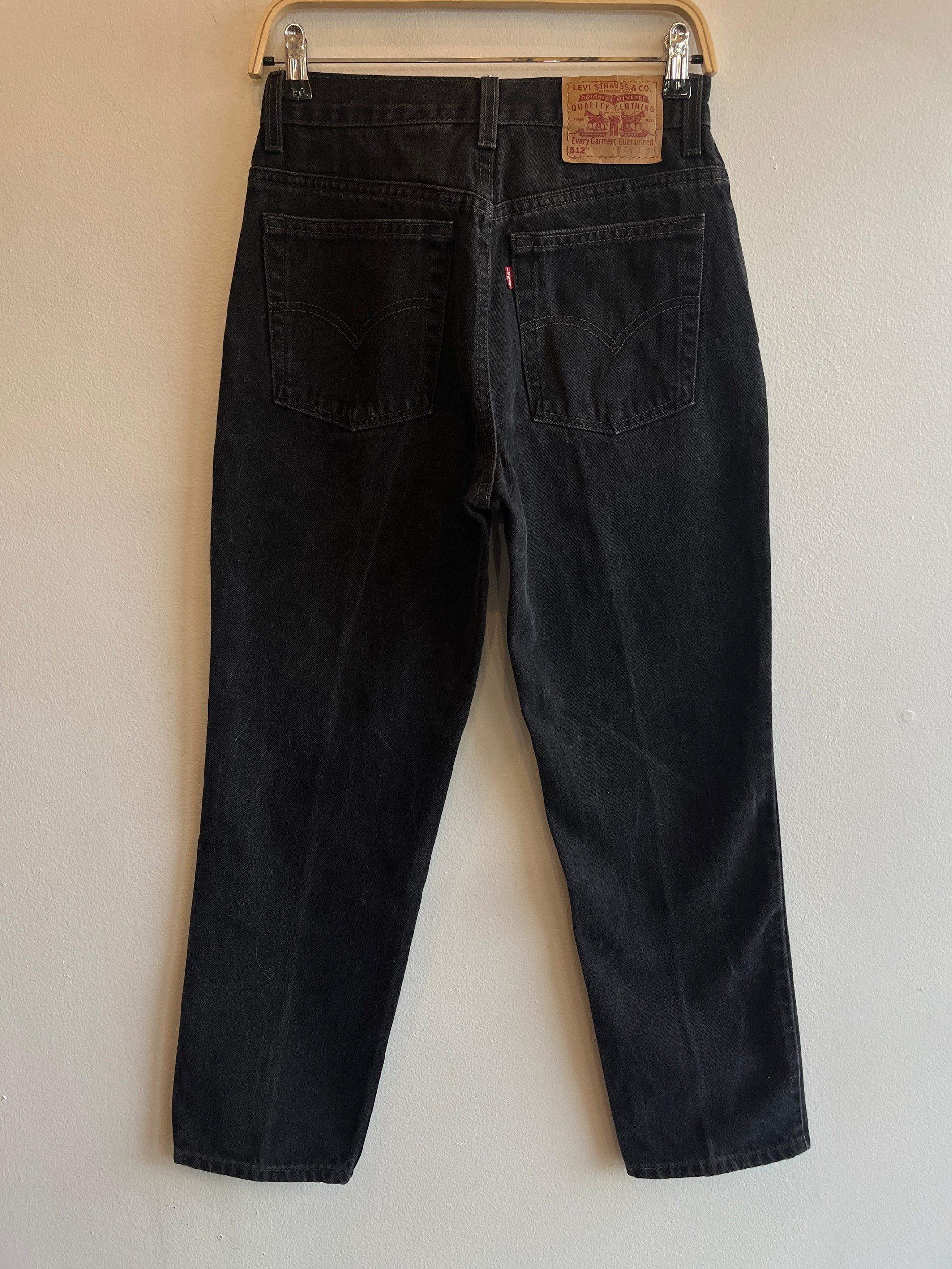 Vintage 1990's Levi’s 512 Black Denim Jeans - La Lovely Vintage 
