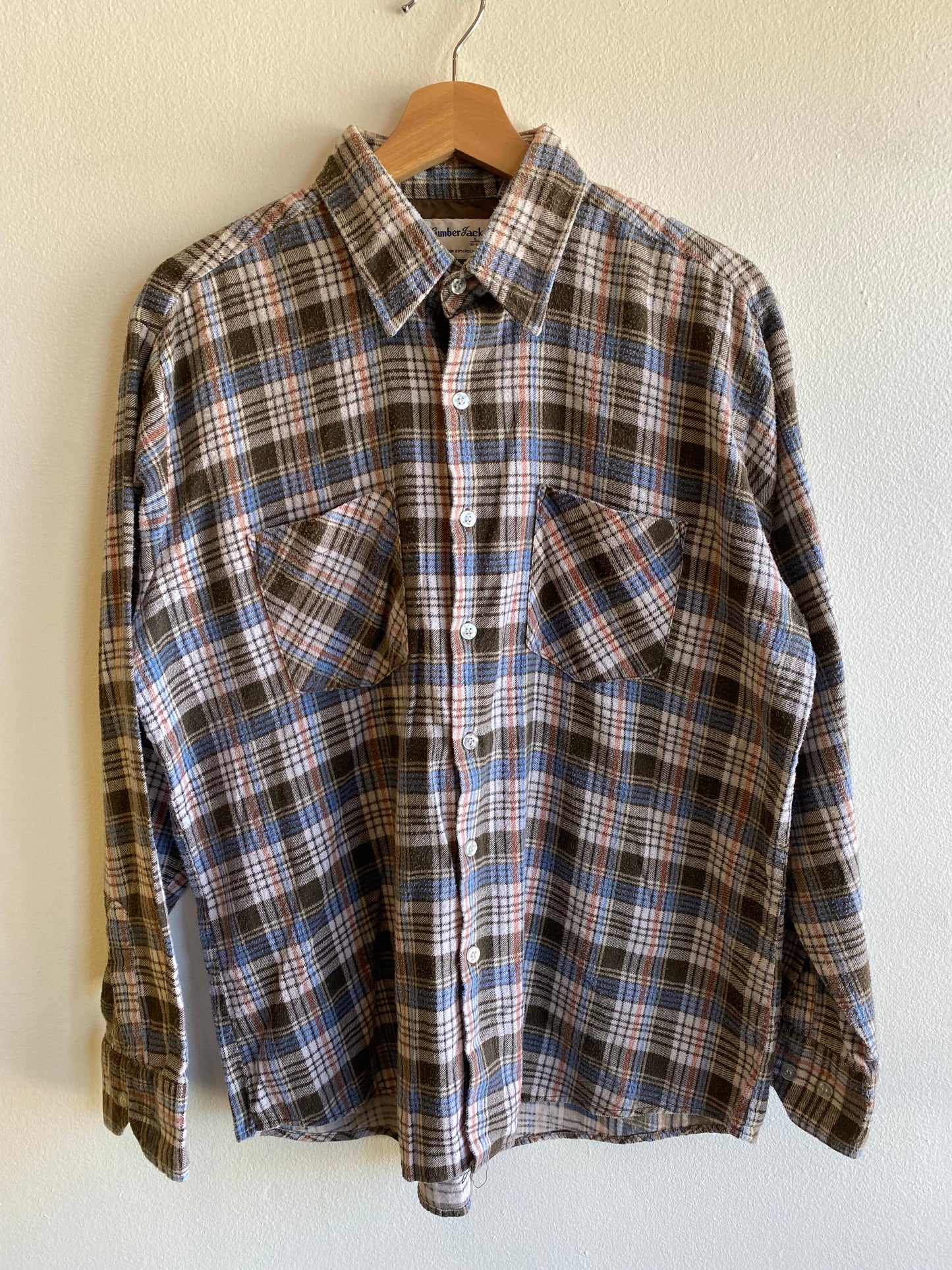 Vintage 1960/70’s Lumberjack Cotton Flannel Button-Up Shirt