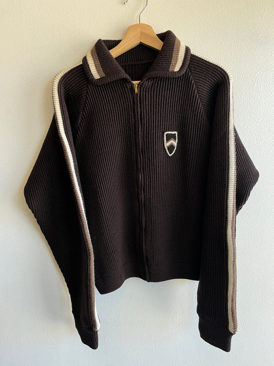Vintage 1950’s Knit Zip-Up Cardigan - La Lovely Vintage 