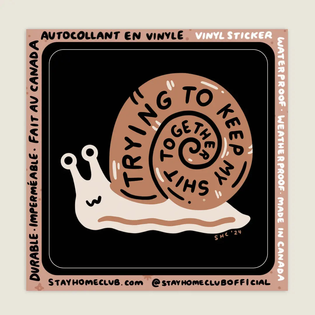 Stay at Home Club - Sticker - La Lovely Vintage 