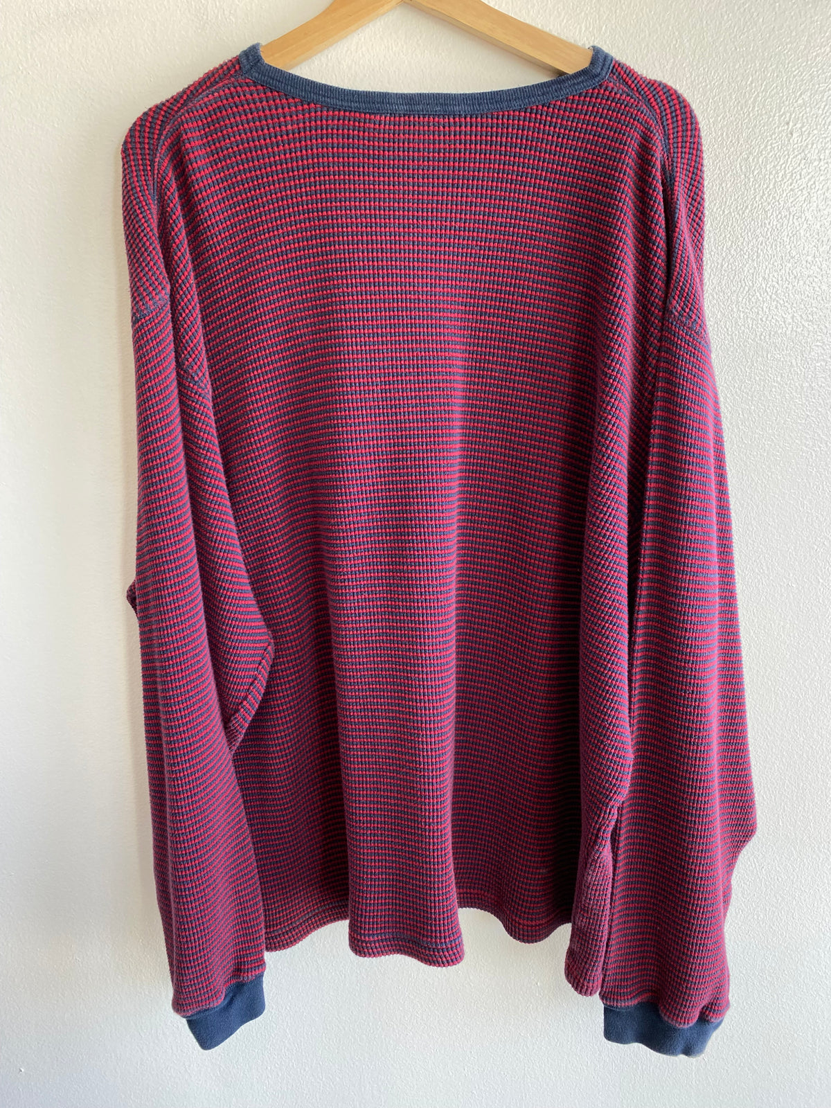 Vintage 1990’s Gap Striped Waffle Knit Thermal Shirt
