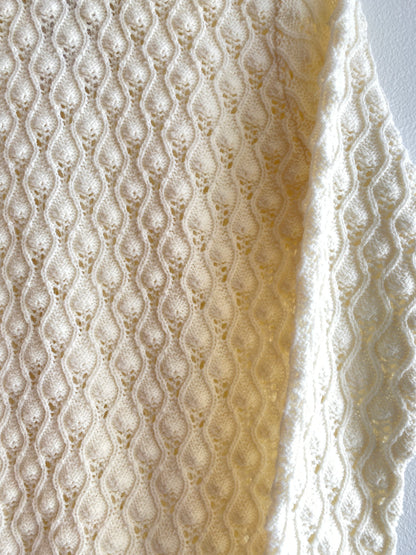Vintage 70's White Crochet Midi Dress - La Lovely Vintage 