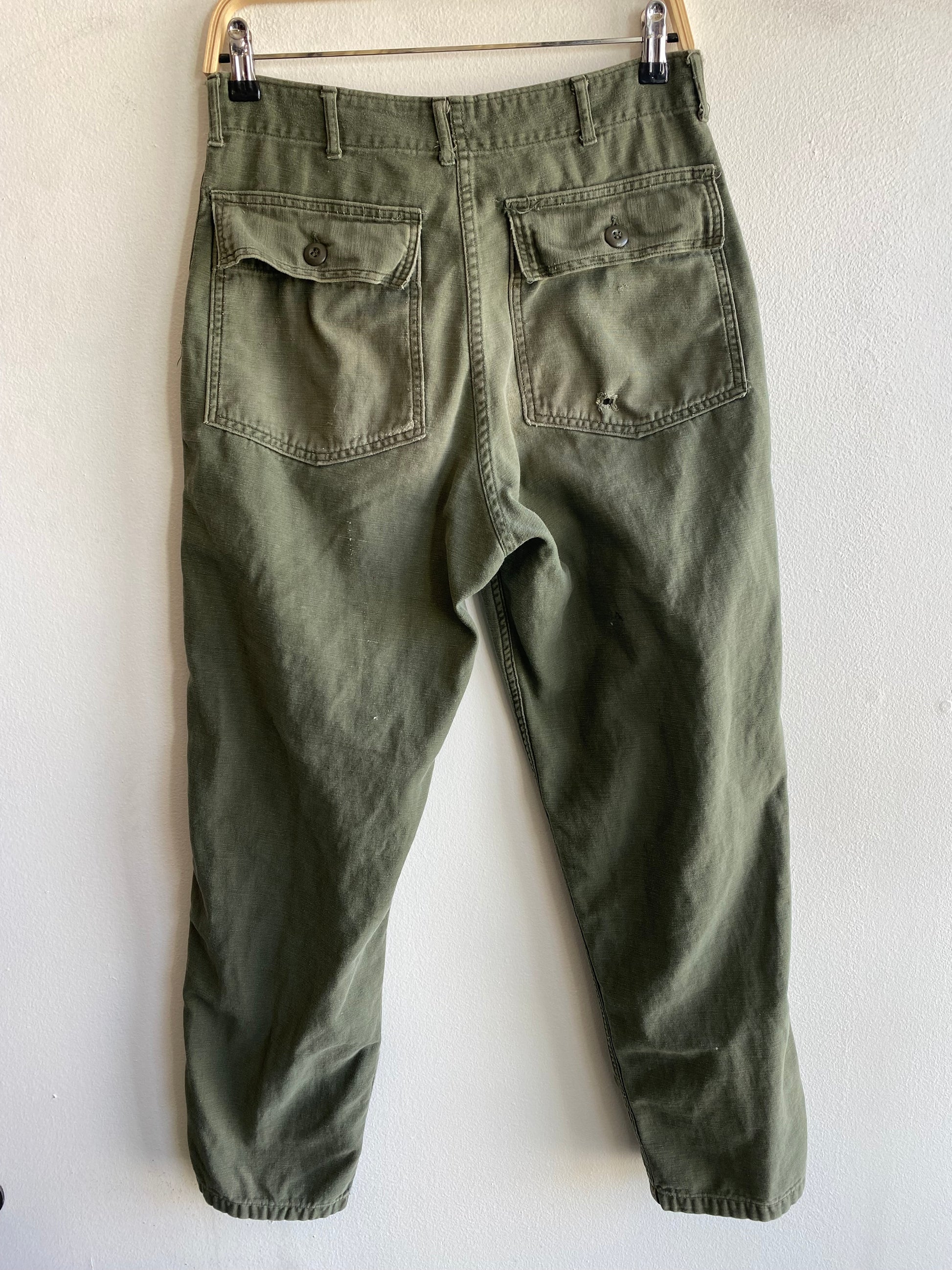 Vintage 1970’s OG-107 Military Fatigue Trousers - La Lovely Vintage 