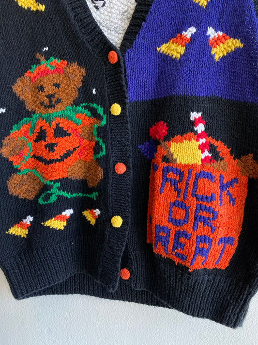 Vintage 1980’s Halloween Novelty Knit Sweater Vest