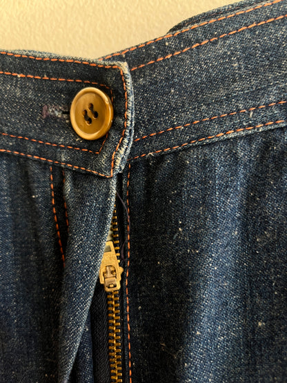 Vintage 1970’s Wide Leg Denim Culotte Shorts