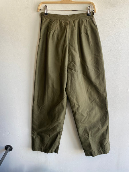 Vintage 1950’s Side Button Military Fatigue Trousers