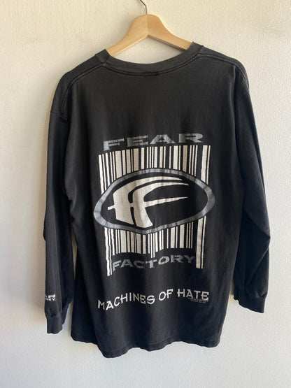 Vintage 1996 Long Sleeve Fear Factory T-Shirt - La Lovely Vintage 