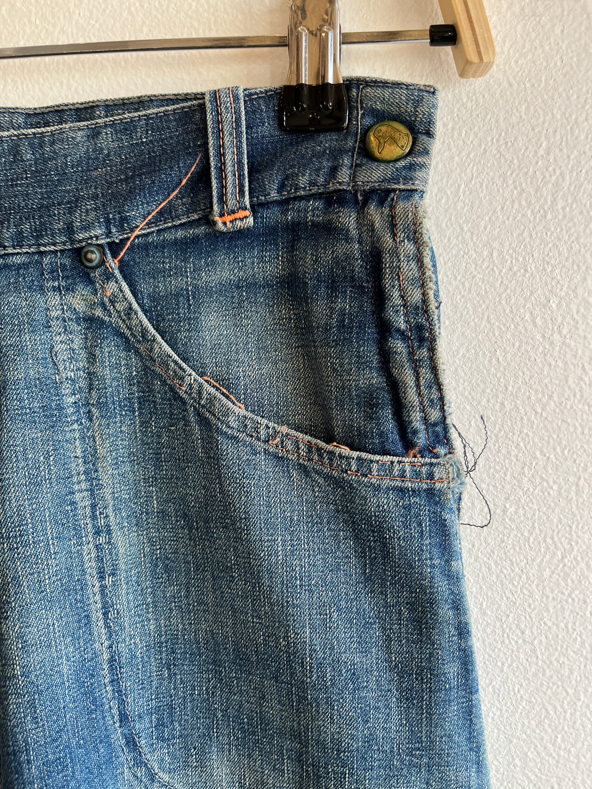Vintage 1950’s Duck Head Side-Zip Denim Jeans - La Lovely Vintage 