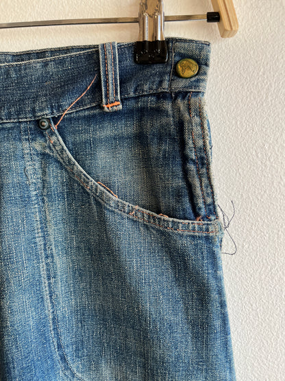 Vintage 1950’s Duck Head Side-Zip Denim Jeans - La Lovely Vintage 