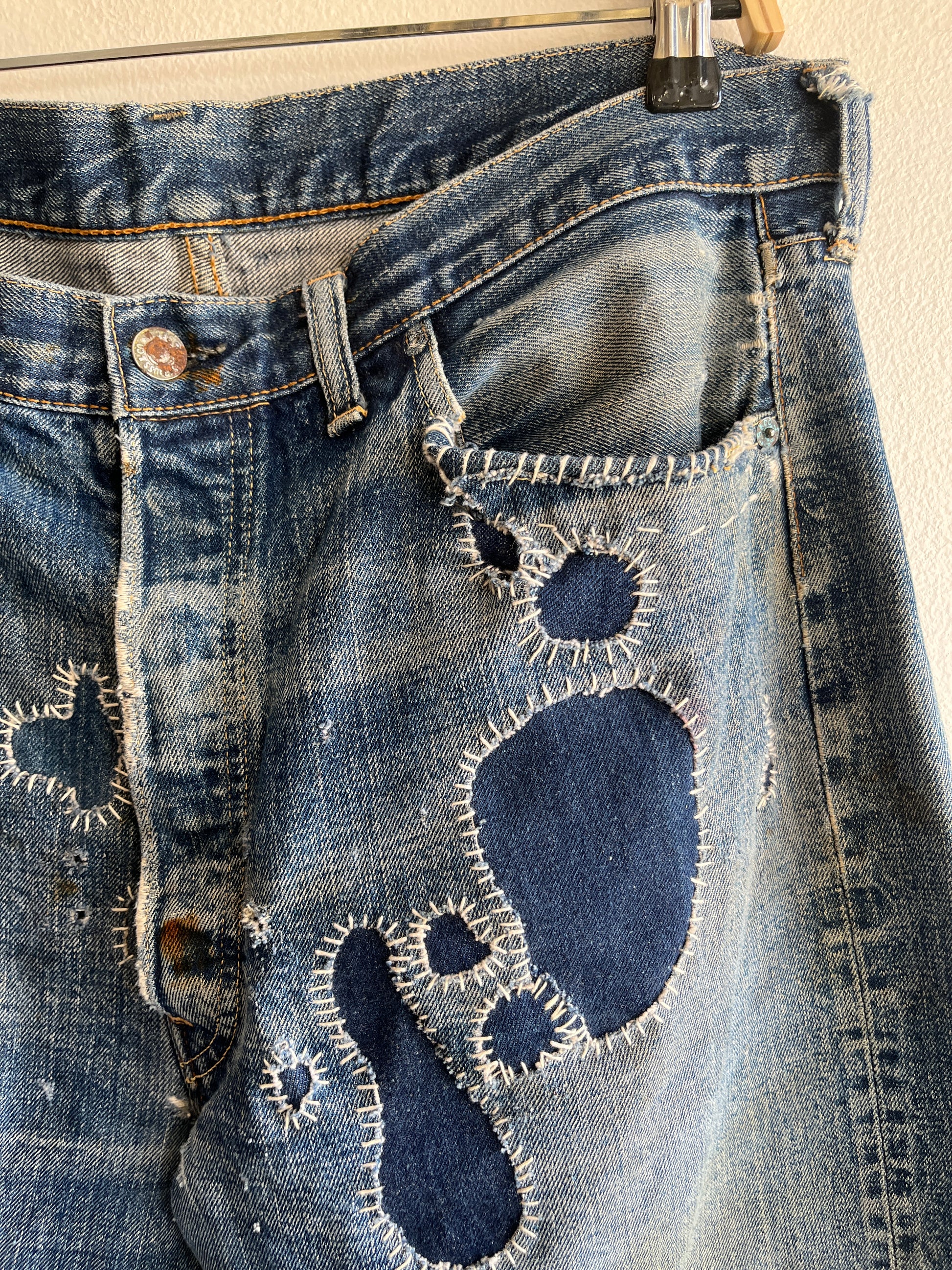 Vintage 1960’s Levi’s “Big E” 501 Selvedge Denim Jeans - La Lovely Vintage 