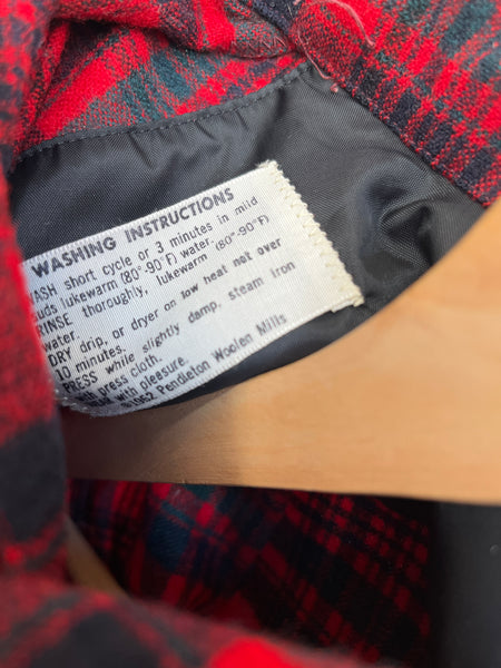 Vintage 1960’s Pendleton Loop Collar Button-Up Flannel Shirt - La Lovely Vintage 