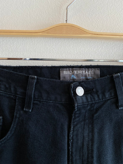 Vintage 1990’s Levi’s Silver Tab Black Baggy Denim Jeans - La Lovely Vintage 