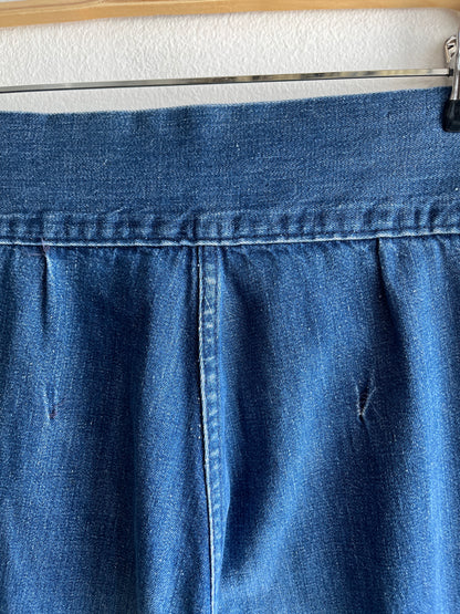 Vintage 1970’s Wide Leg Denim Flare Jeans - La Lovely Vintage 