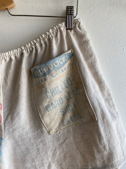 Trash Textiles - Handmade Antique Feedsack Shorts