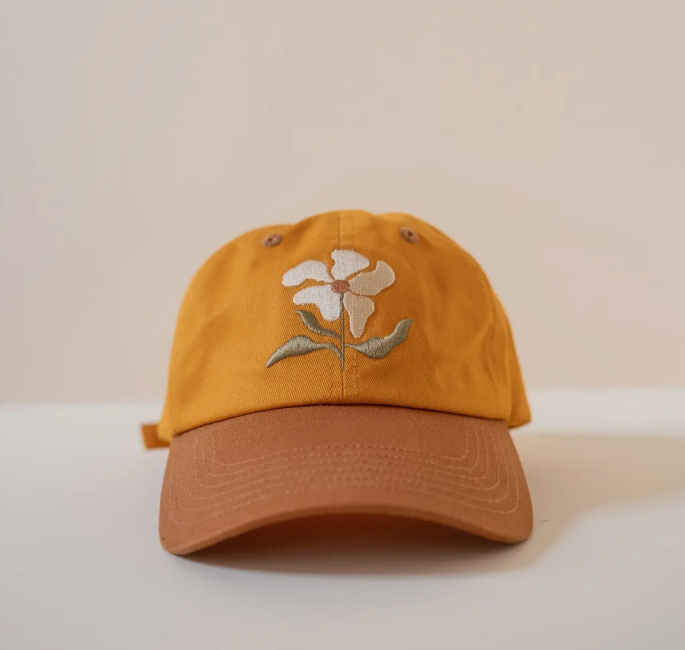 Cai and Jo - Embroidered  Cap - La Lovely Vintage 