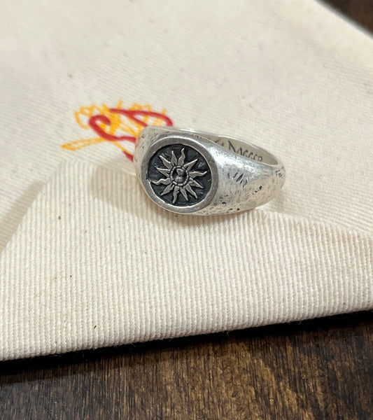 Salty Dagger - Spinning Atlas Silver Ring