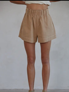 By Together - Woven Cotton Linen Shorts