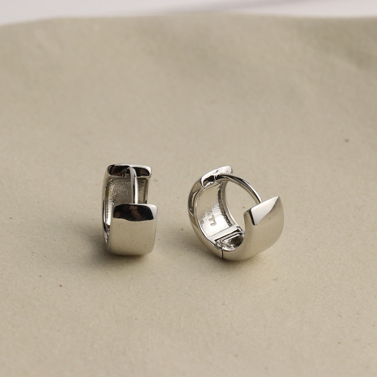 Chunky Huggie Hoops By La Lovely - La Lovely Vintage 