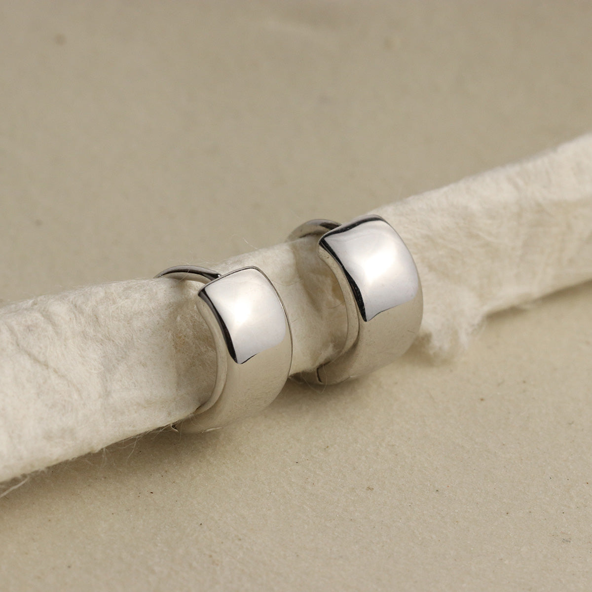 Chunky Huggie Hoops By La Lovely - La Lovely Vintage 