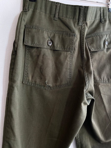 Vintage 1970's OG 507's Military Fatigues/Trousers