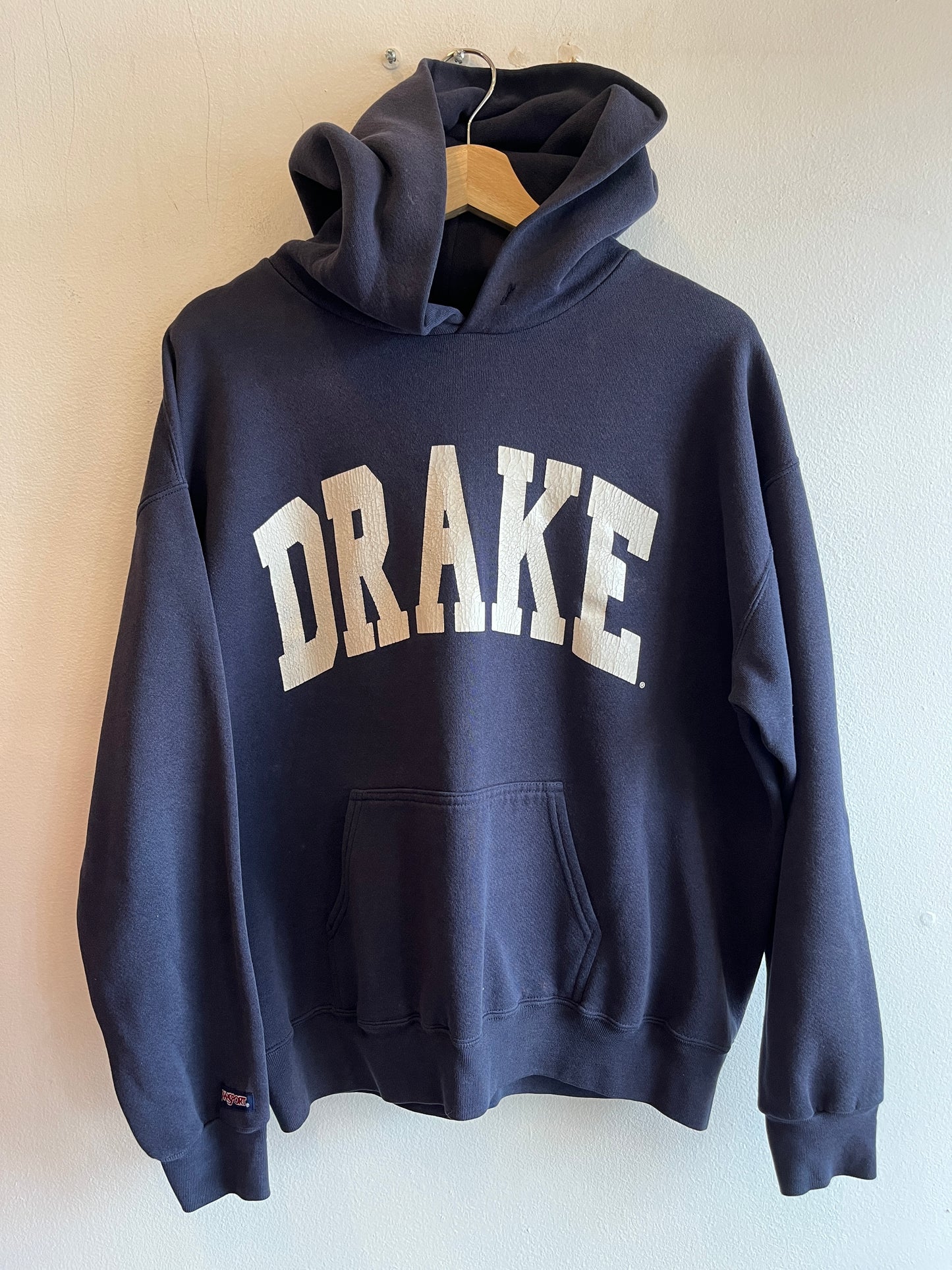 Vintage 1990’s Drake University Hooded Sweatshirt