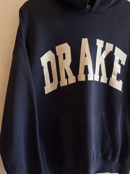 Vintage 1990’s Drake University Hooded Sweatshirt