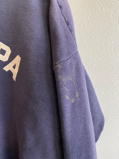 Vintage 1950’s Pi Kappa Flock Print Sweatshirt