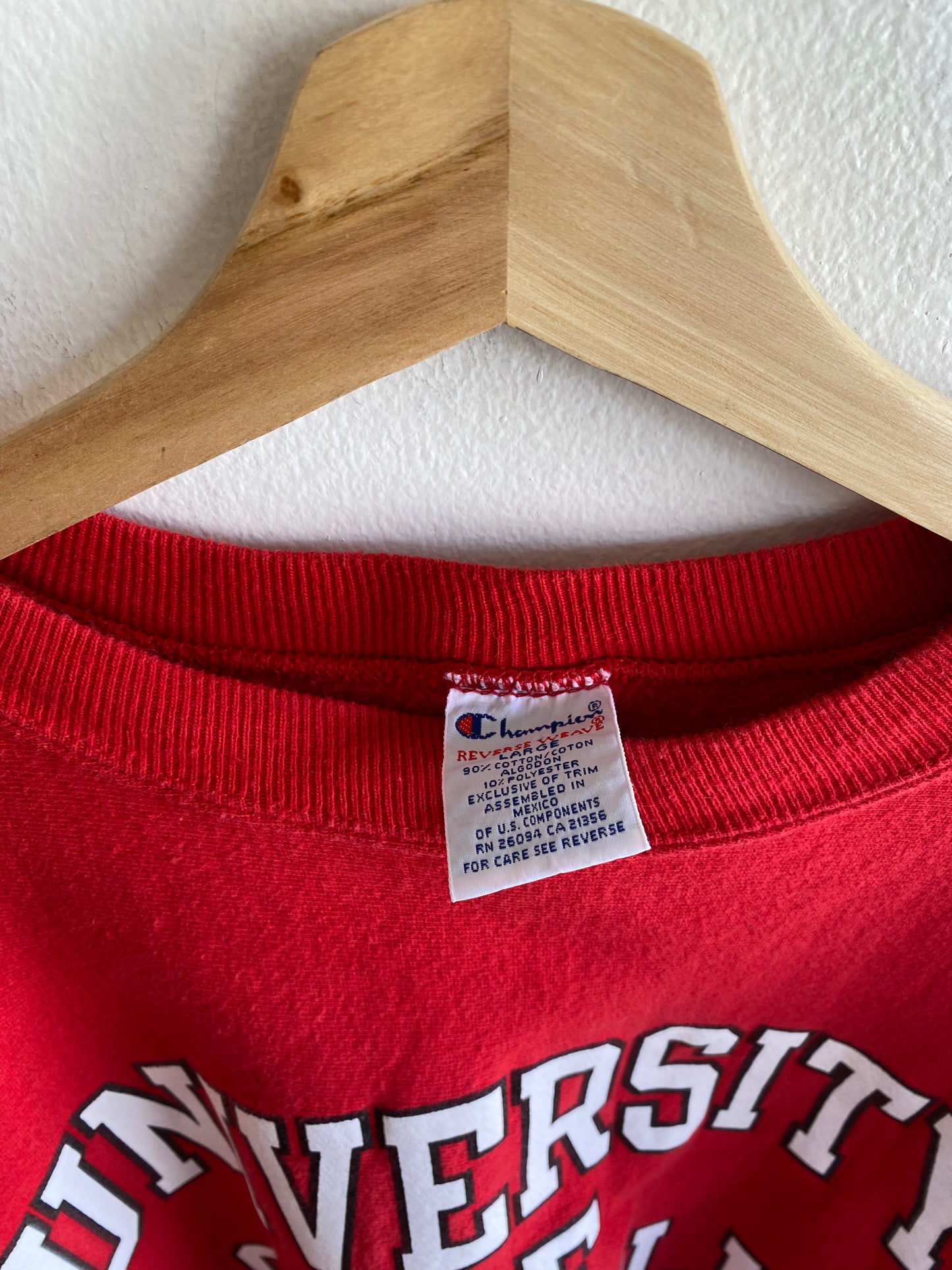 Vintage 1990’s Champion University of Louisville Reverse Weave Crewneck Sweatshirt