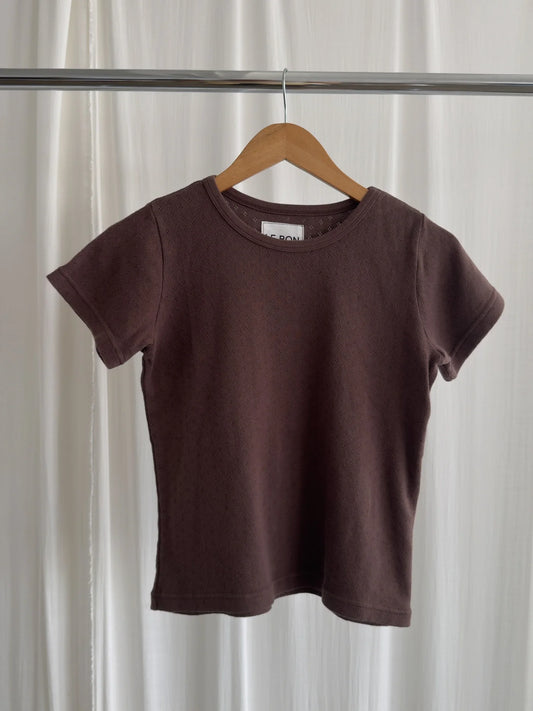 Le Bon Shoppe - Pointelle Babe Tee - La Lovely Vintage 
