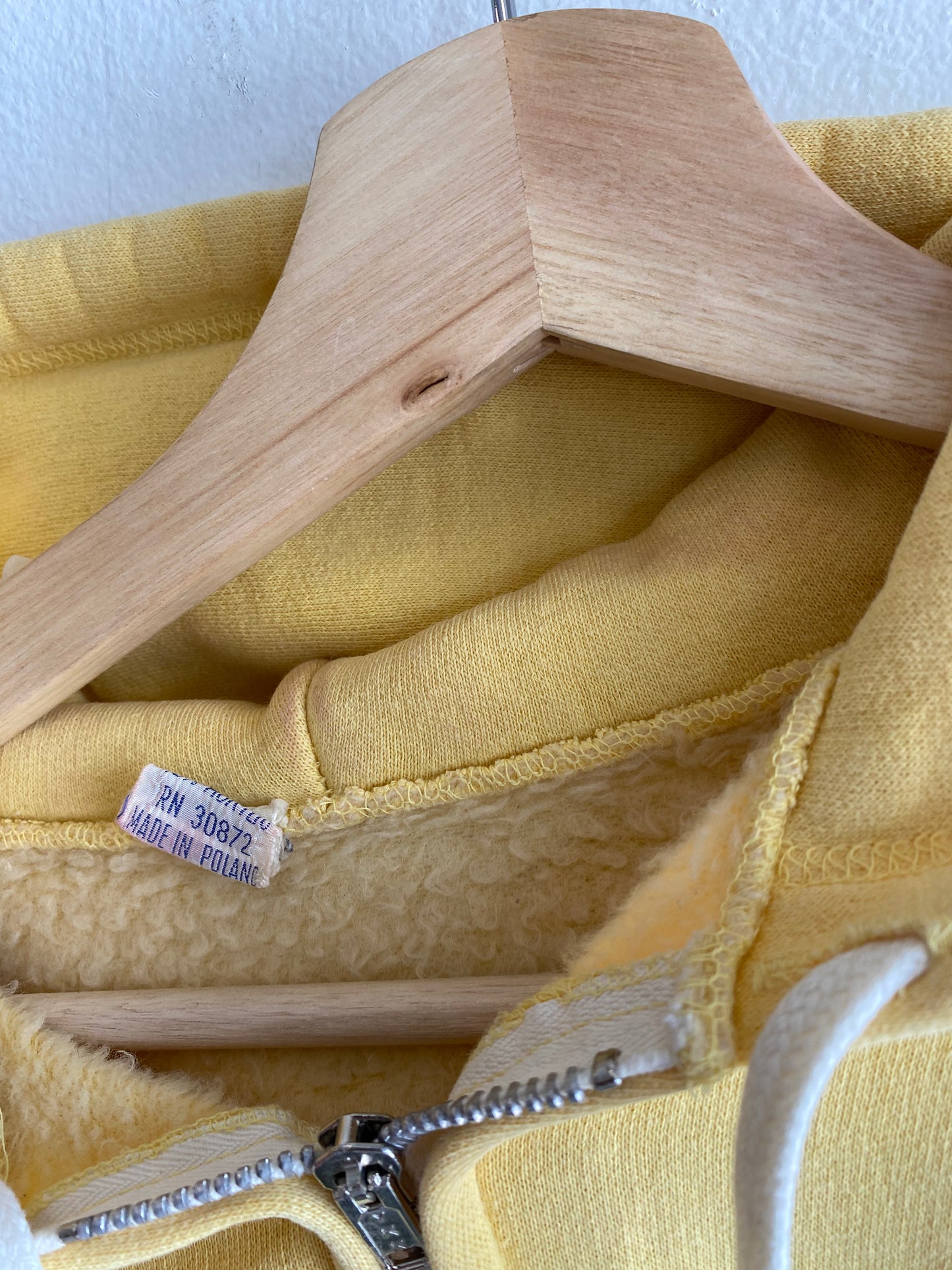 Vintage 1970’s European Zip-Up Hooded Sweatshirt