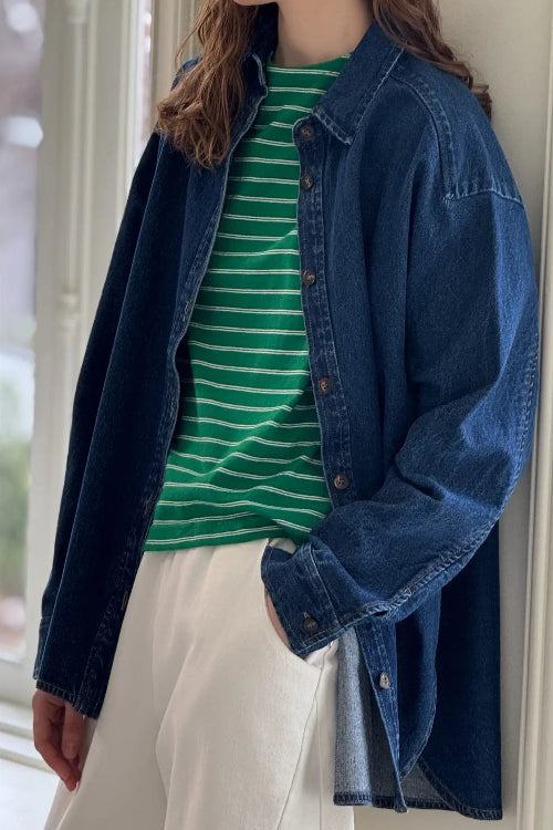 Le Bon Shoppe - Owen Dark Denim Shirt - La Lovely Vintage 