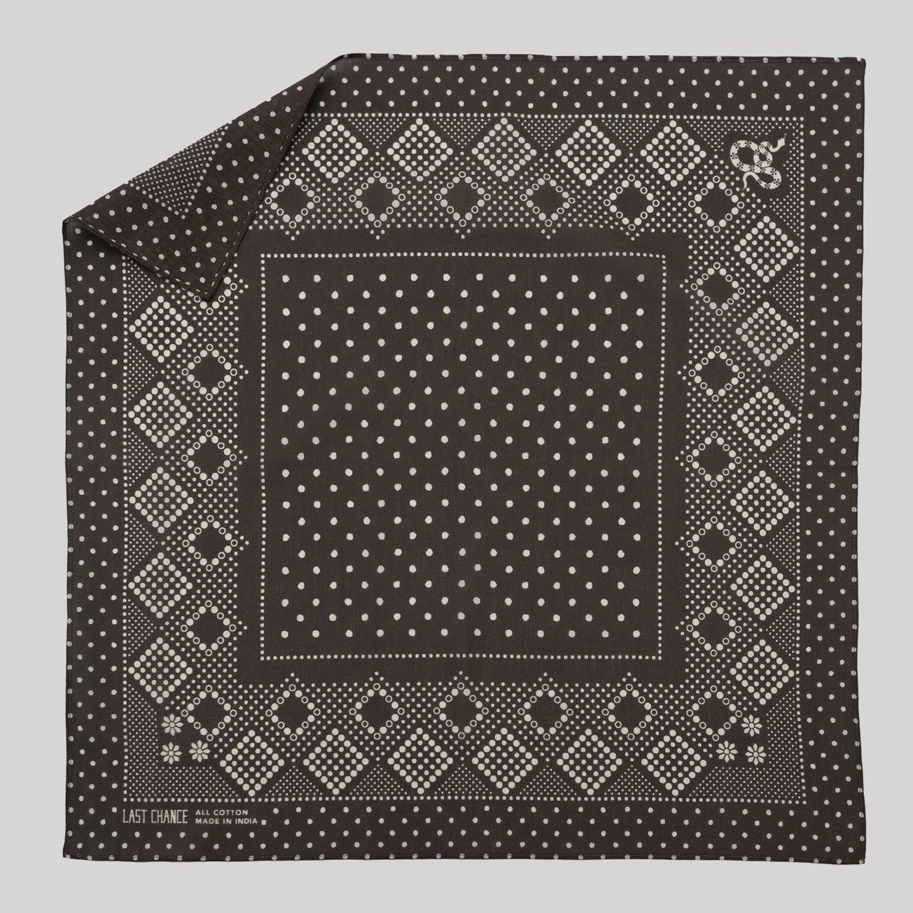 Last Chance Textiles - Cotton Bandana - La Lovely Vintage 
