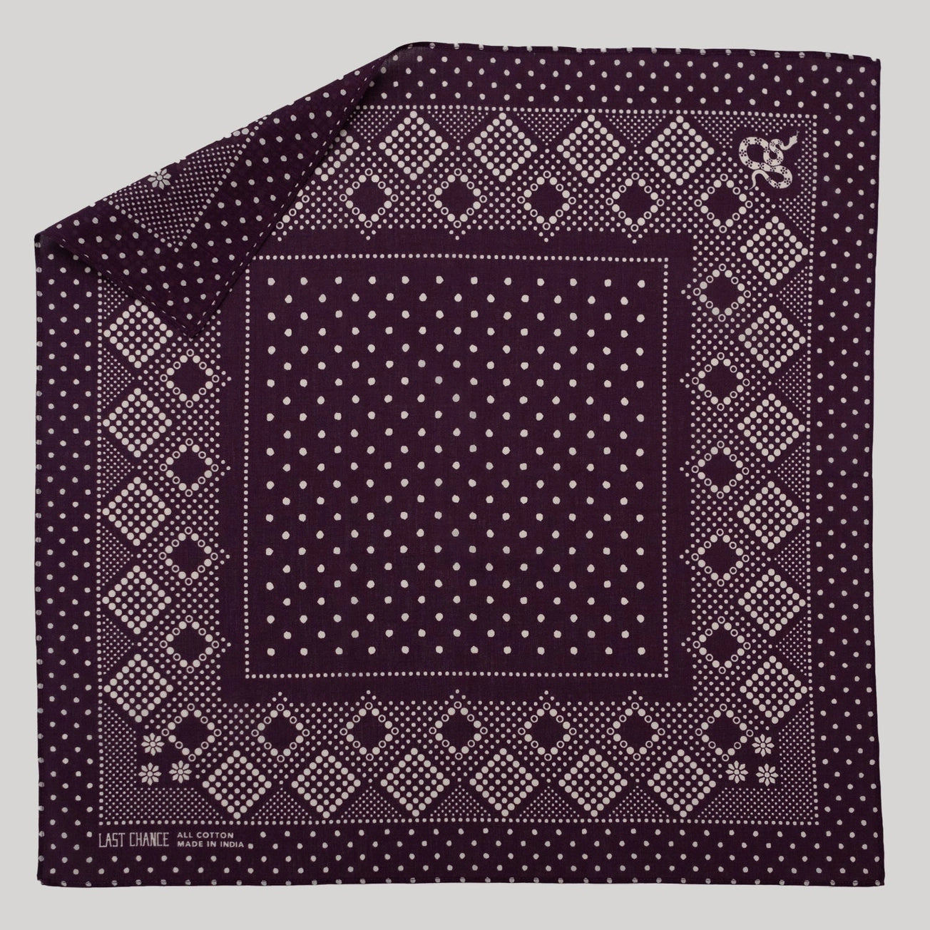 Last Chance Textiles - Cotton Bandana - La Lovely Vintage 