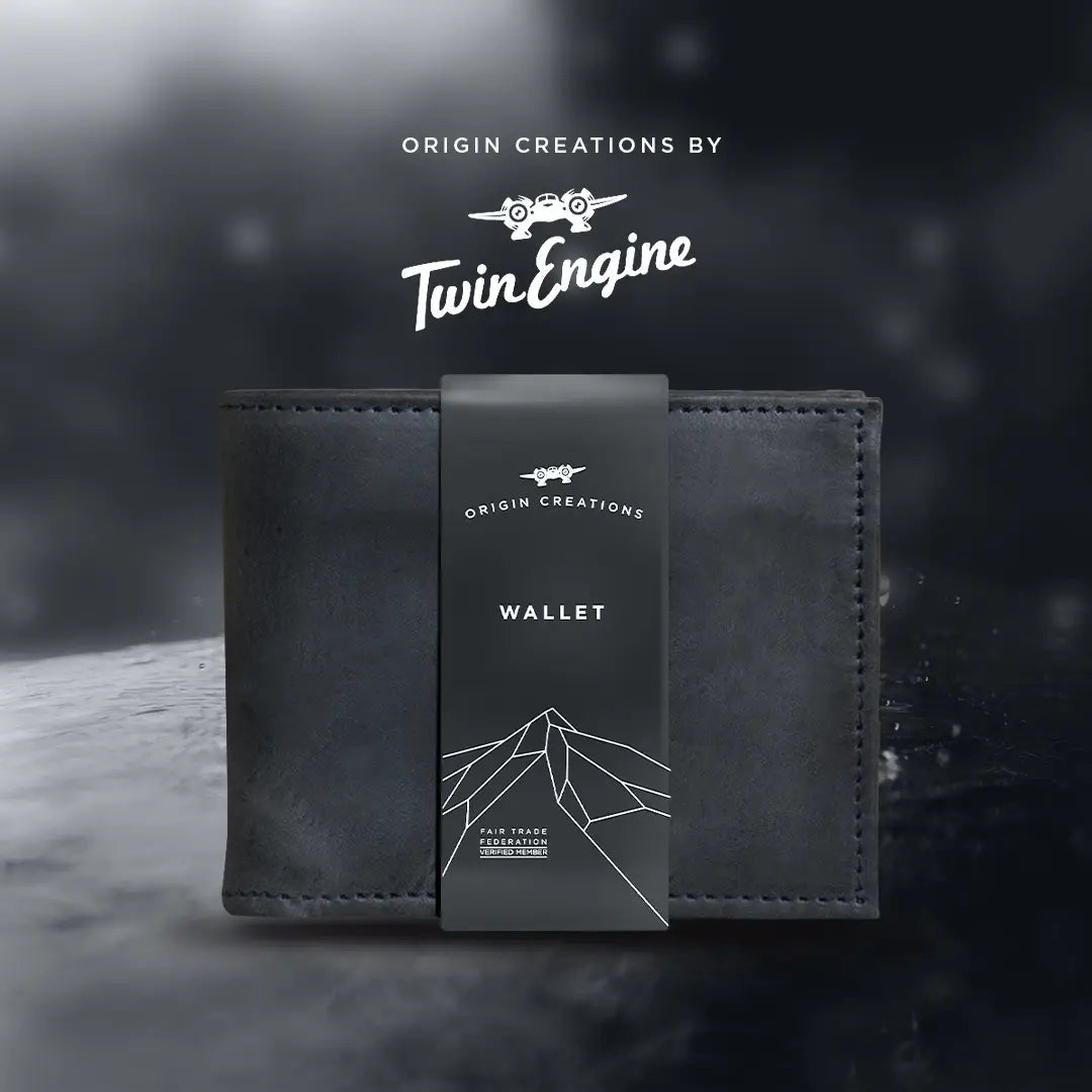 Origin Creations - Leather Bifold Wallet - La Lovely Vintage 