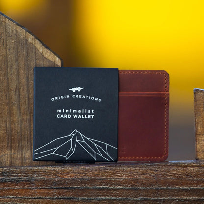 Origin Creations - Leather Minimalist Card Wallet - La Lovely Vintage 