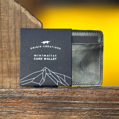 Origin Creations - Leather Minimalist Card Wallet - La Lovely Vintage 