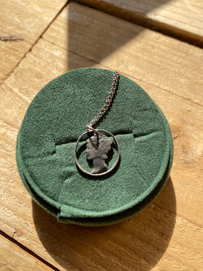Vintage Sterling Silver Pendant Necklace - La Lovely Vintage 