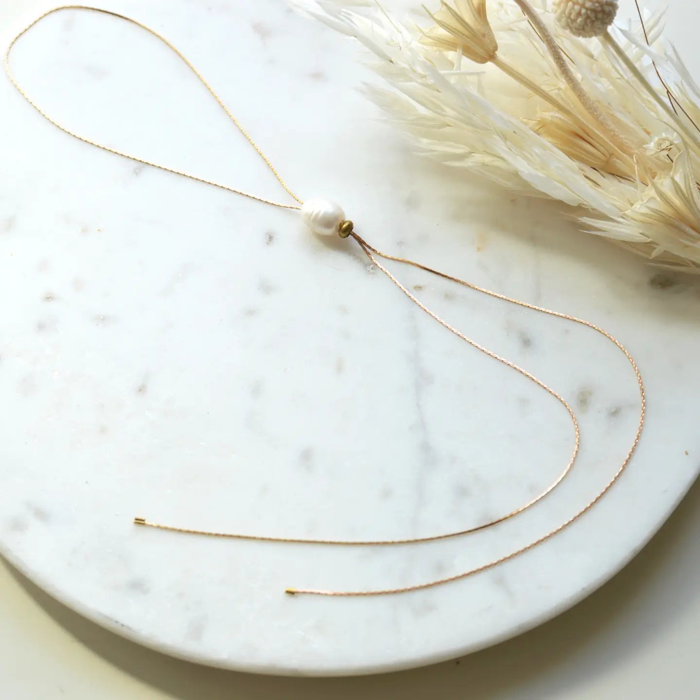 Ker-ij Jewelry - Gwen Bolo Lariat Necklace - La Lovely Vintage 