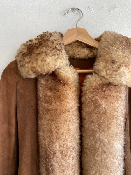 Vintage 1960/70’s Fur-Lined Suede Penny Lane Jacket