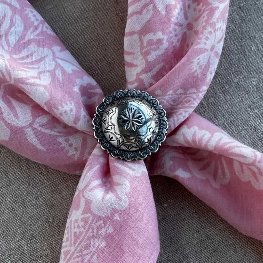 Last Chance Textiles - Concho Scarf/Bandana Slide - La Lovely Vintage 