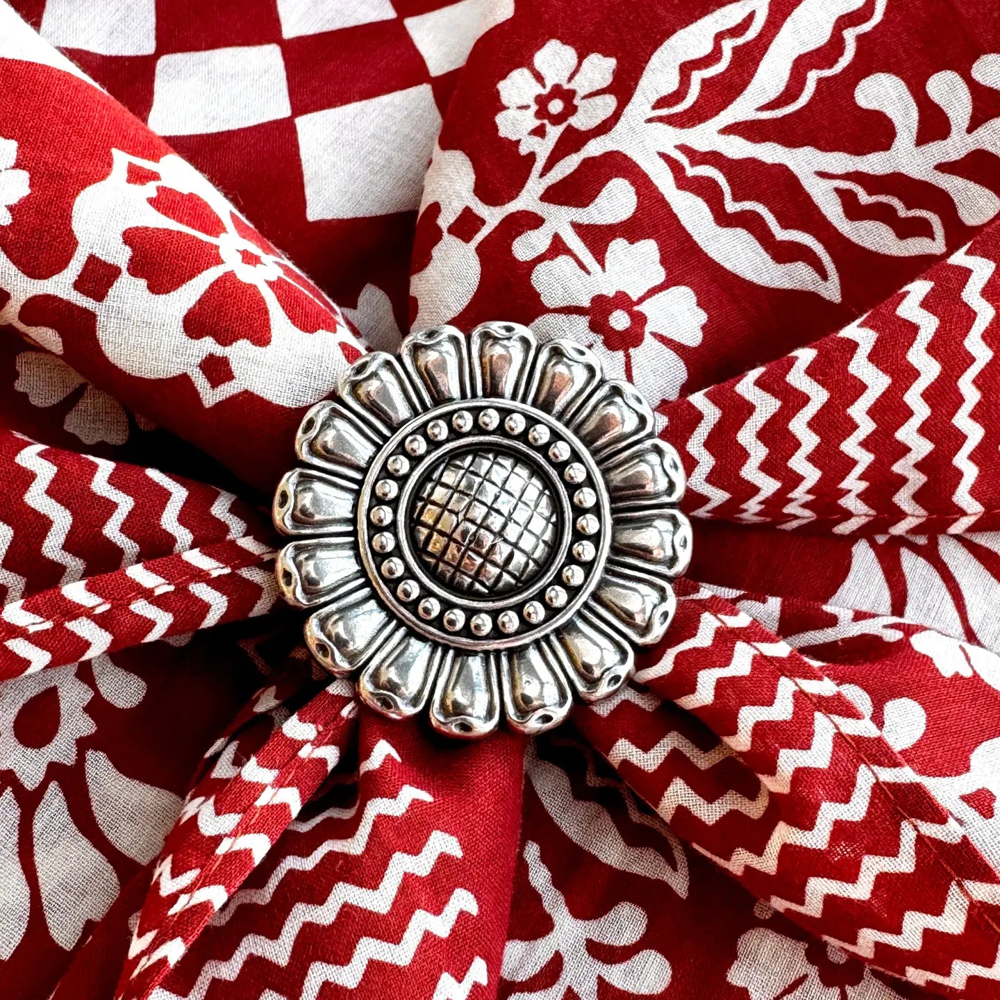 Last Chance Textiles - Concho Scarf/Bandana Slide - La Lovely Vintage 