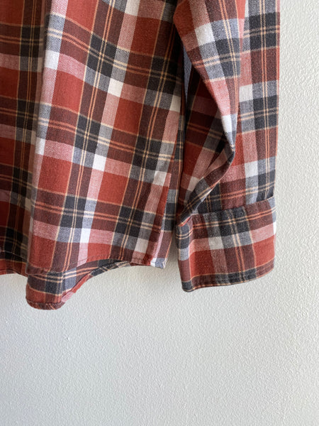 Vintage 1970’s Sears “King’s Road” Cotton Flannel Button-Up Shirt