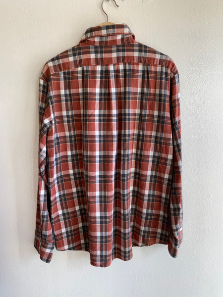 Vintage 1970’s Sears “King’s Road” Cotton Flannel Button-Up Shirt