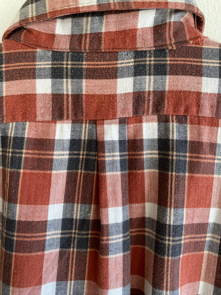 Vintage 1970’s Sears “King’s Road” Cotton Flannel Button-Up Shirt