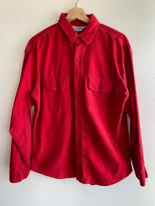 Vintage 1970’s Five Brother Cotton Flannel Button-Up Shirt