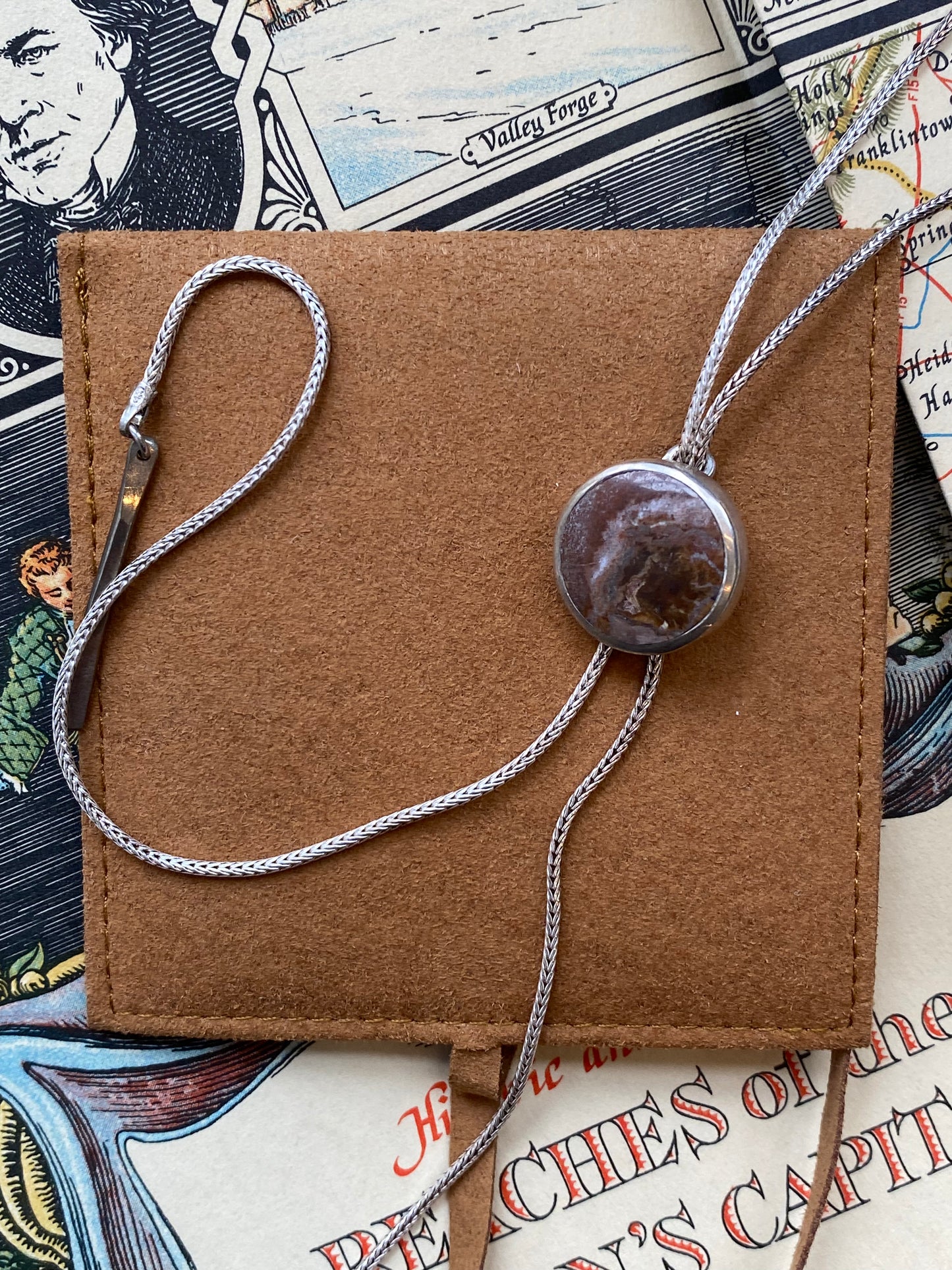Sarah Safavi Jewelry - Silver Bolo Tie Necklace - La Lovely Vintage 