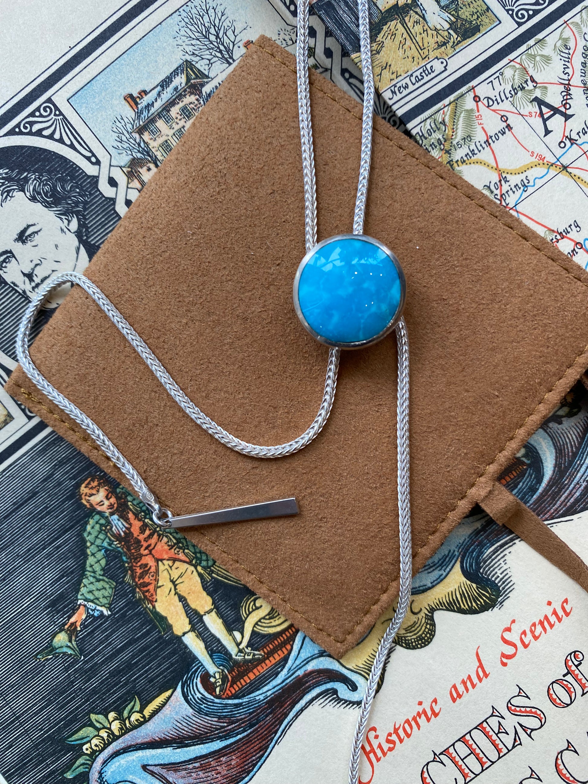 Sarah Safavi Jewelry - Silver Bolo Tie Necklace - La Lovely Vintage 