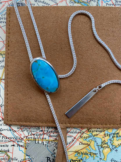 Sarah Safavi Jewelry - Silver Bolo Tie Necklace - La Lovely Vintage 