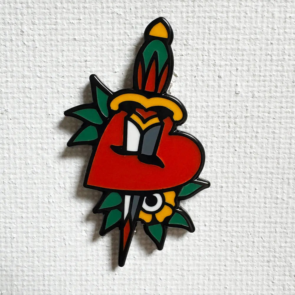 Strike Gently - Enamel Pin - La Lovely Vintage 
