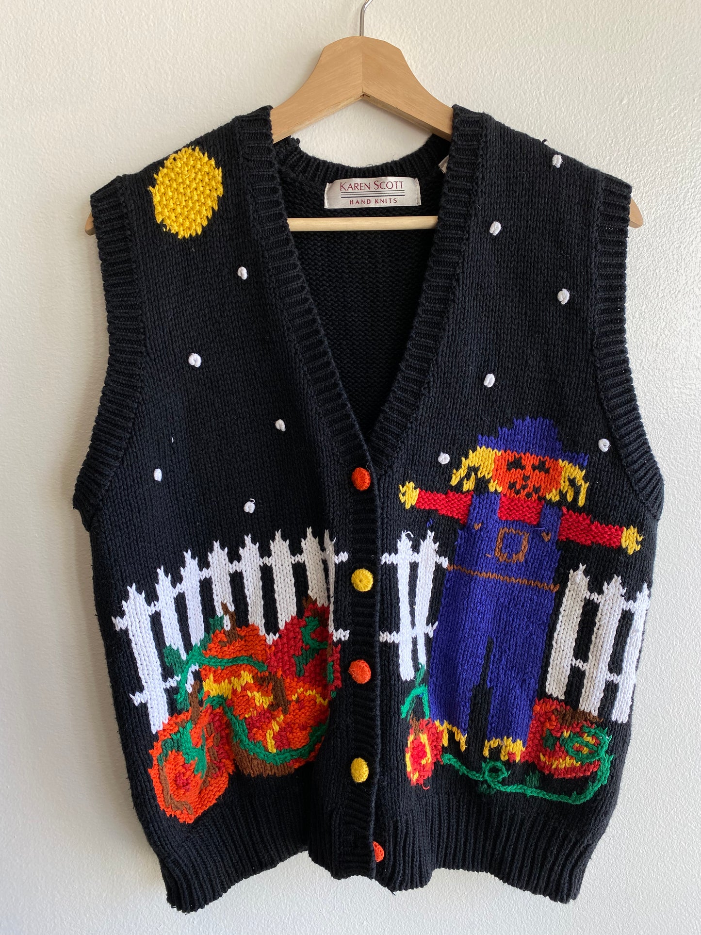Vintage 1980’s Halloween Novelty Knit Sweater Vest - La Lovely Vintage 